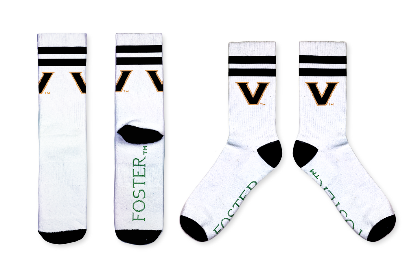 Vanderbilt Collegiate Retro Crew Socks