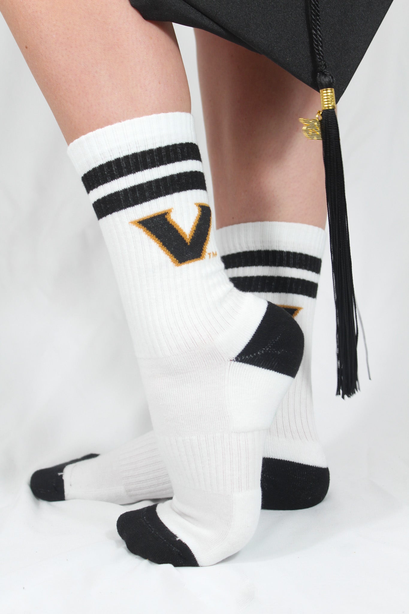 Vanderbilt Collegiate Retro Crew Socks
