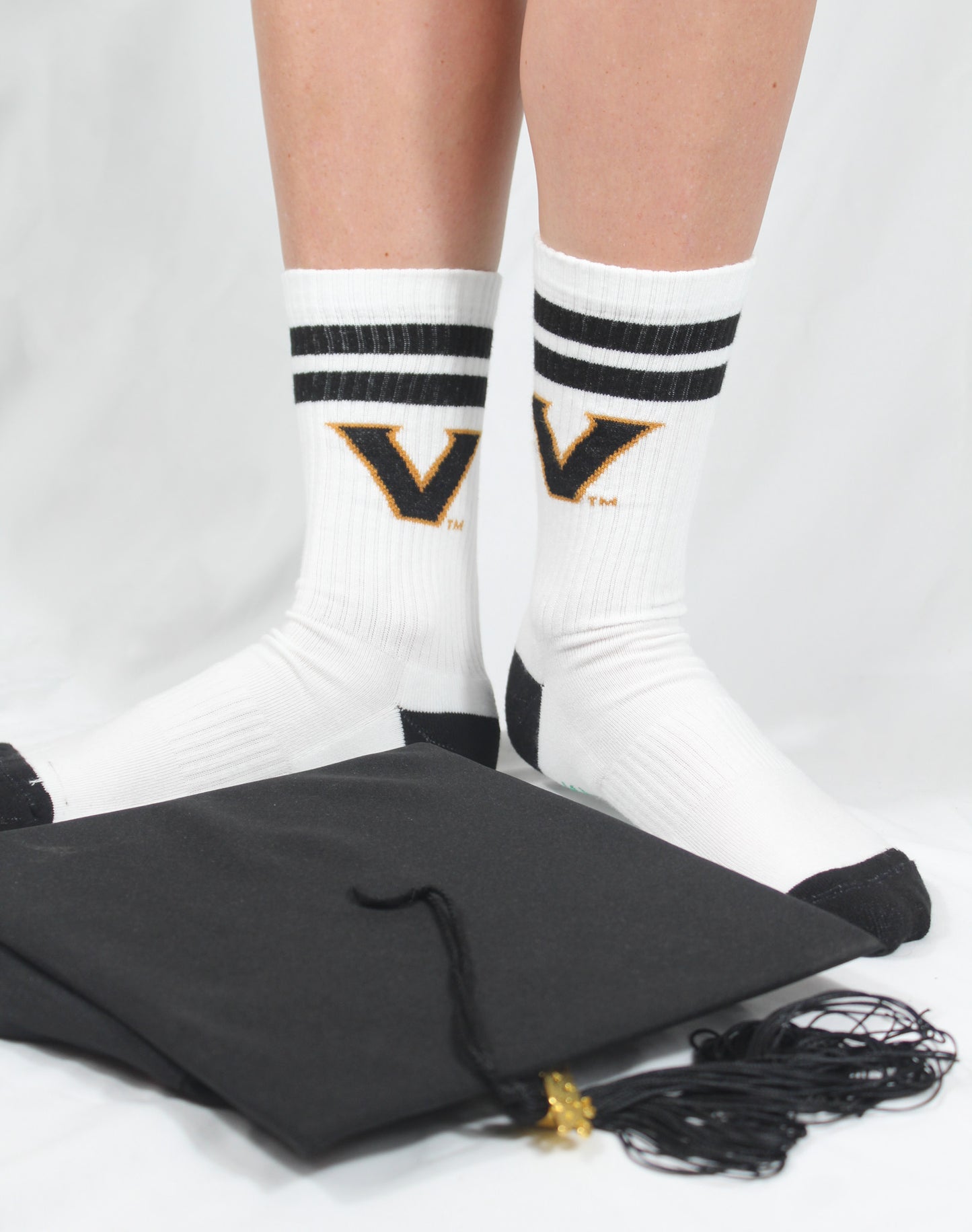 Vanderbilt Collegiate Retro Crew Socks