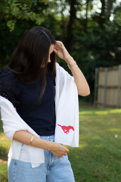 SMU Collegiate Cashmere Scarf by FOSTER