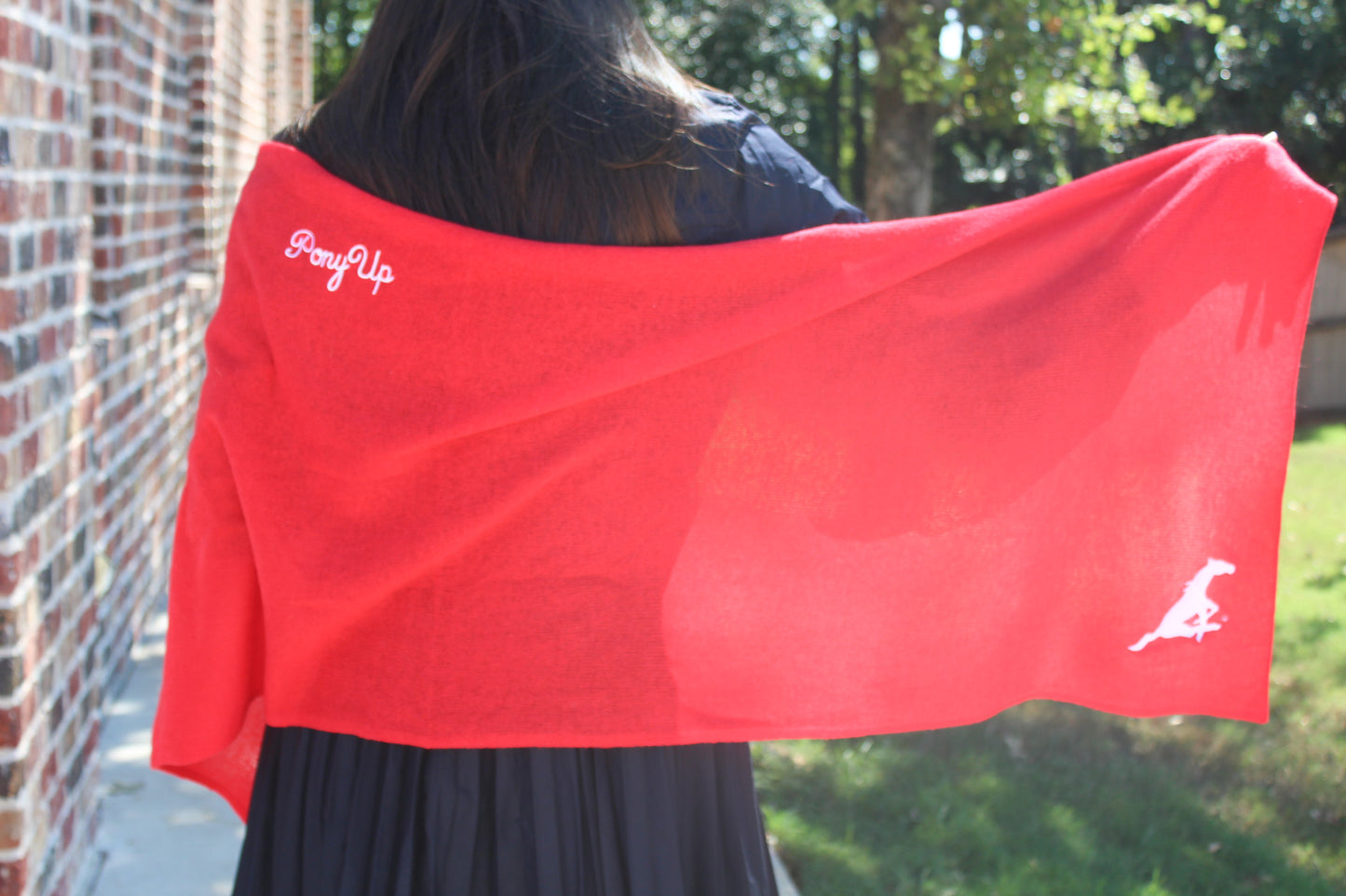 SMU Collegiate Cashmere Scarf by FOSTER